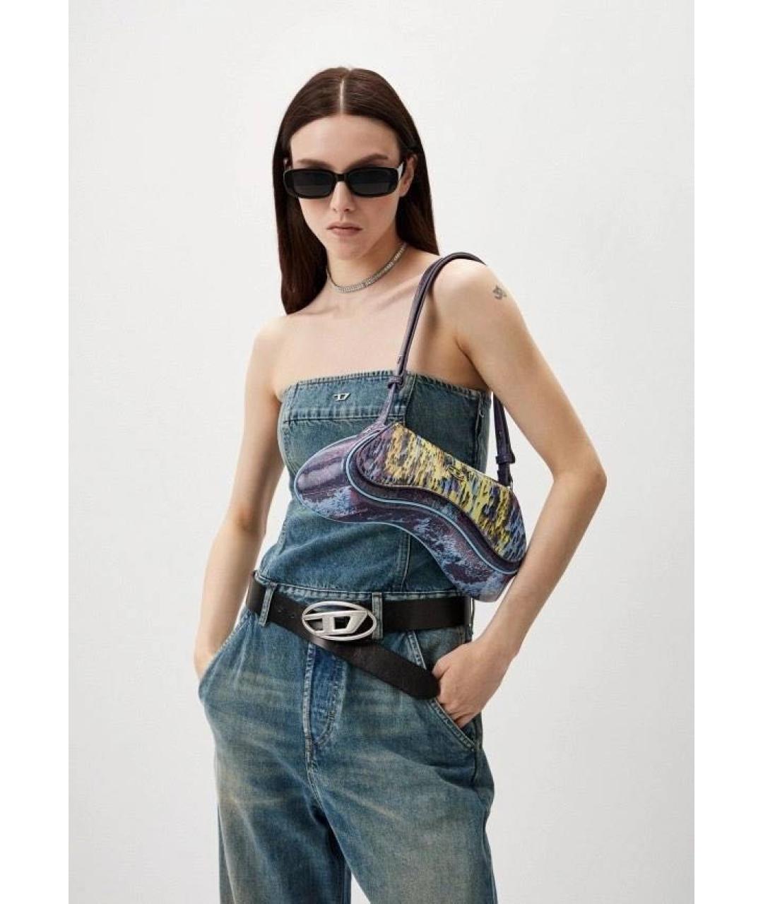 DIESEL Мульти сумка через плечо из лакированной кожи, фото 6