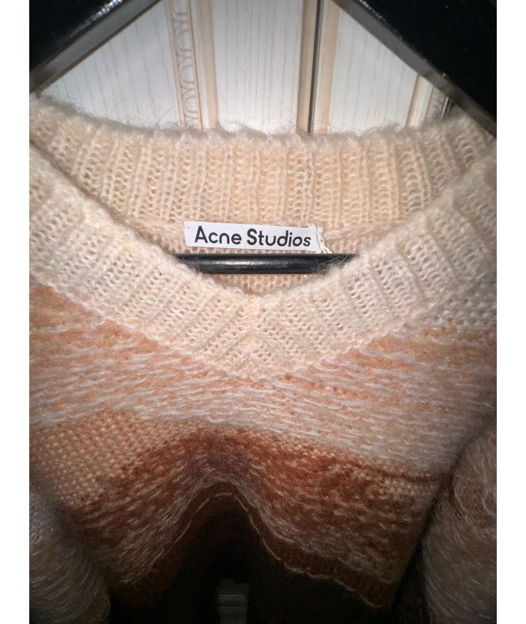 ACNE STUDIOS Коричневый шерстяной джемпер / свитер, фото 2