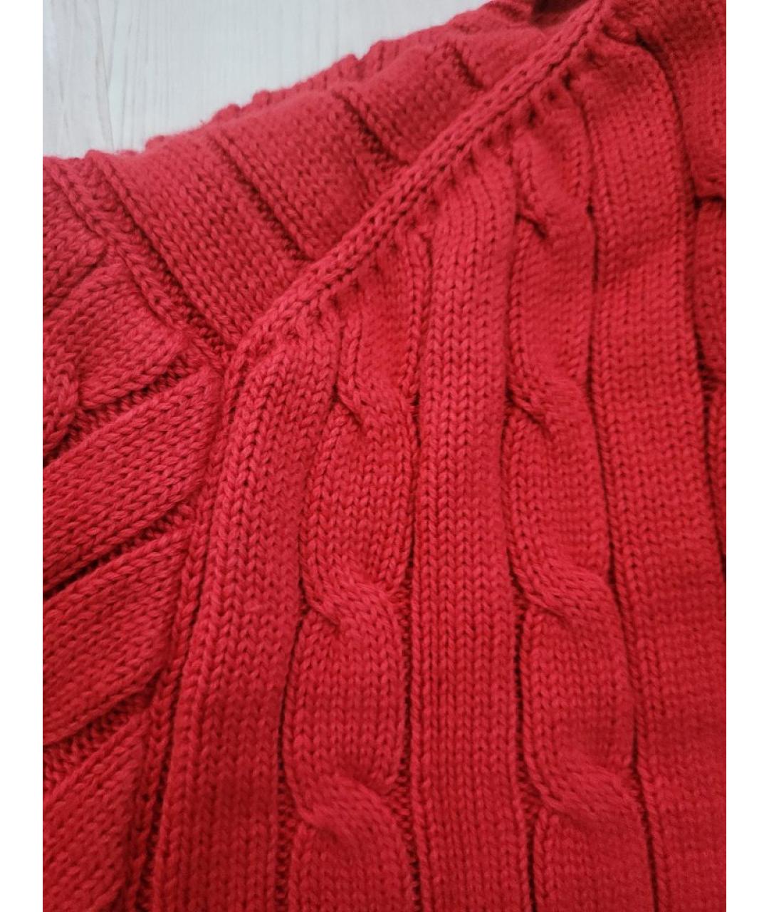 POLO RALPH LAUREN Красный хлопковый джемпер / свитер, фото 6