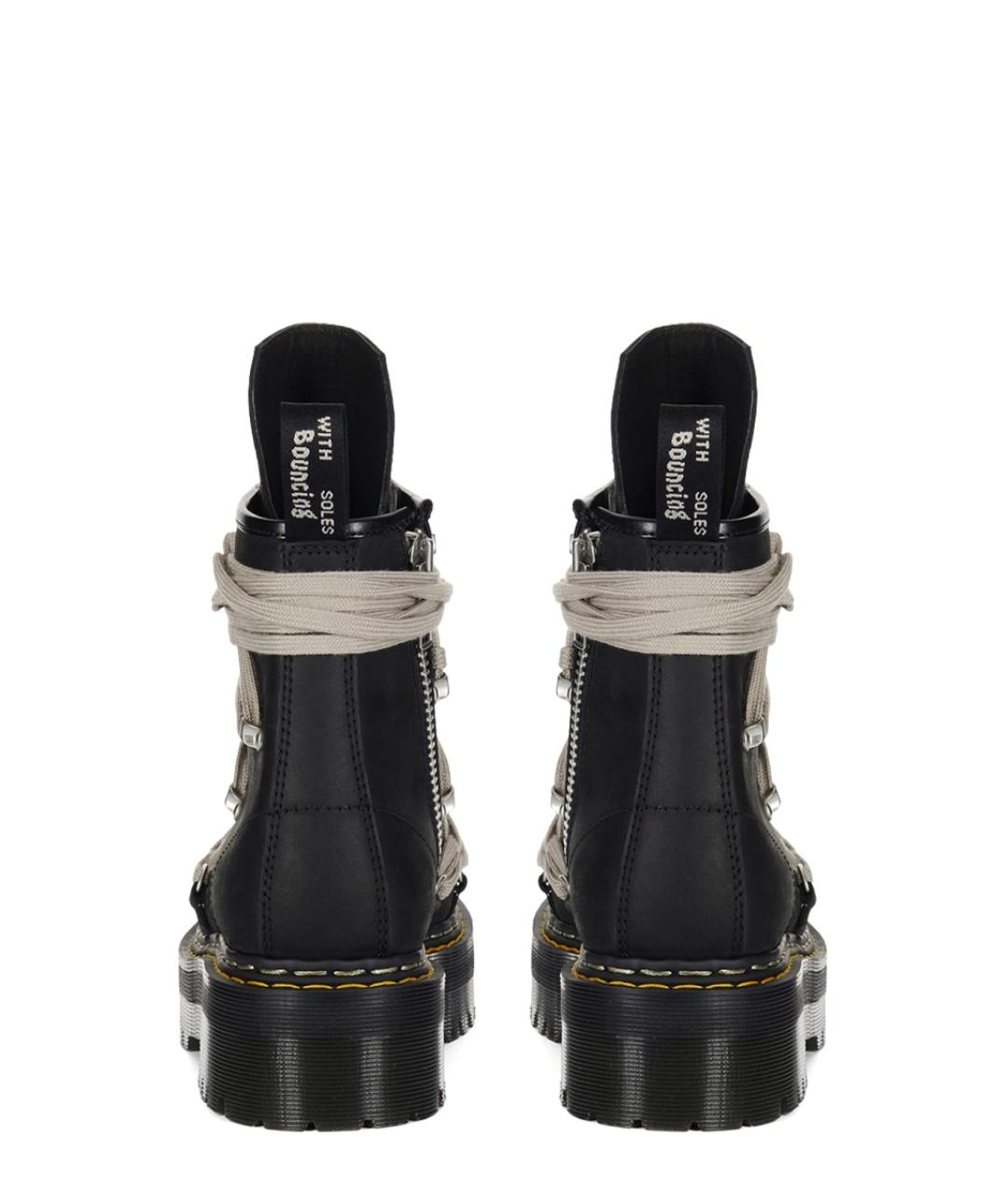 DR. MARTENS Черные кожаные высокие ботинки, фото 5