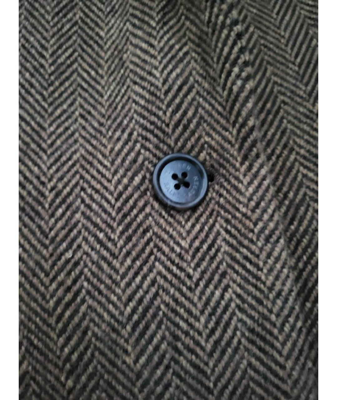 RALPH LAUREN Коричневый шерстяной жакет/пиджак, фото 8