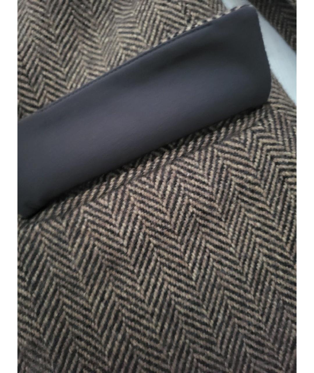 RALPH LAUREN Коричневый шерстяной жакет/пиджак, фото 5