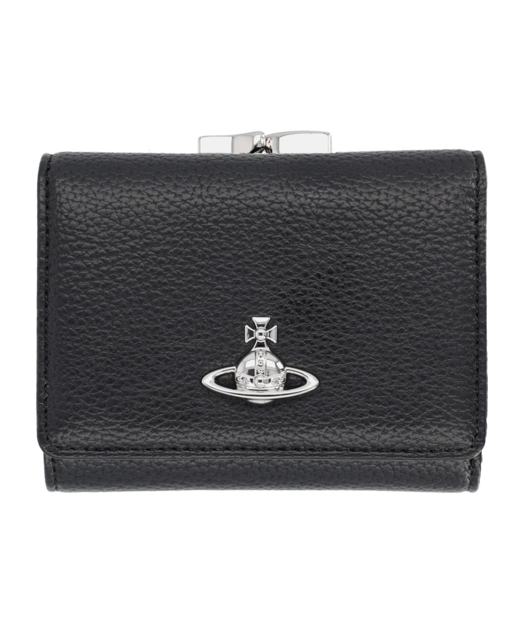 VIVIENNE WESTWOOD Черный полиуретановый кошелек, фото 1