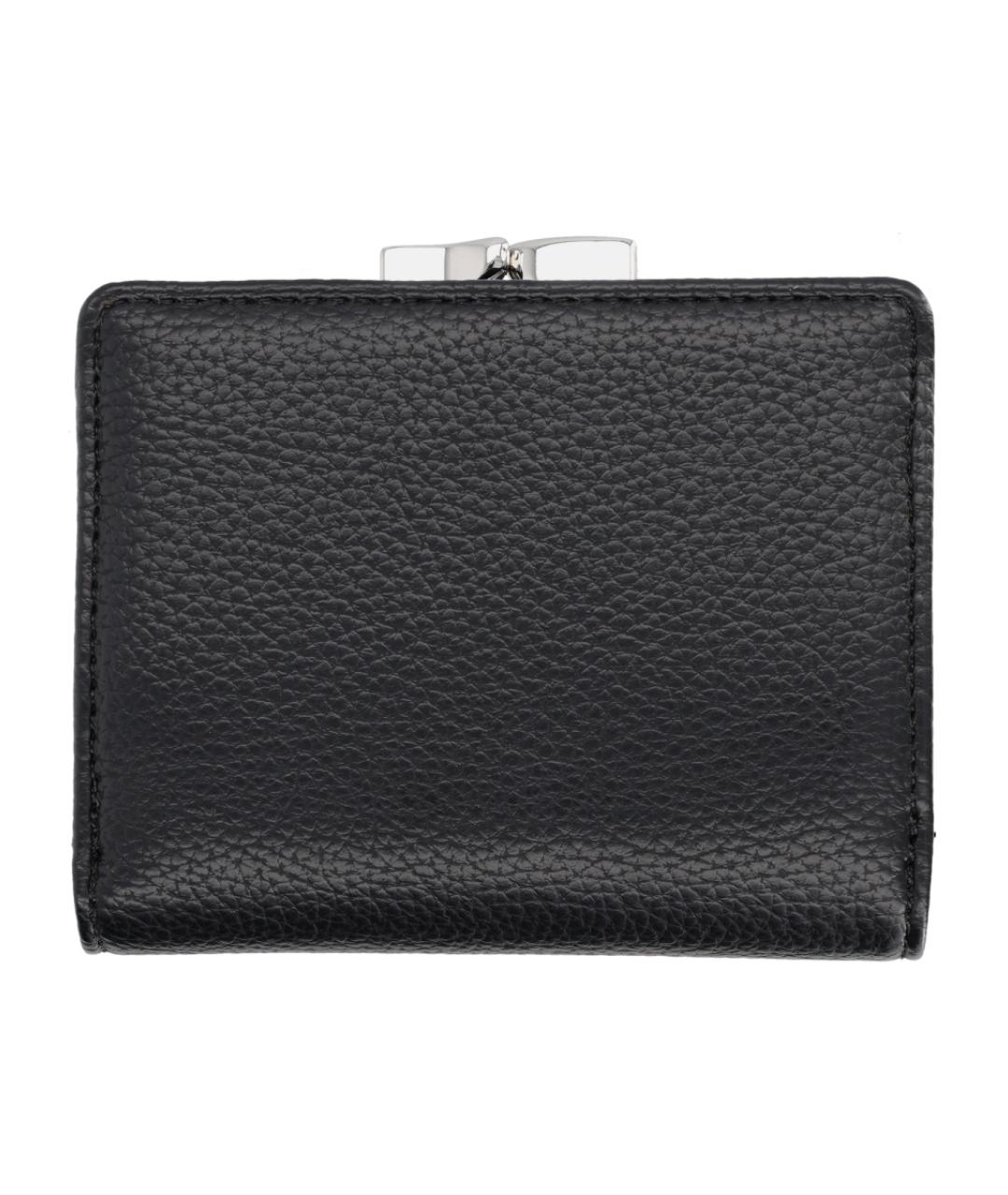 VIVIENNE WESTWOOD Черный полиуретановый кошелек, фото 2