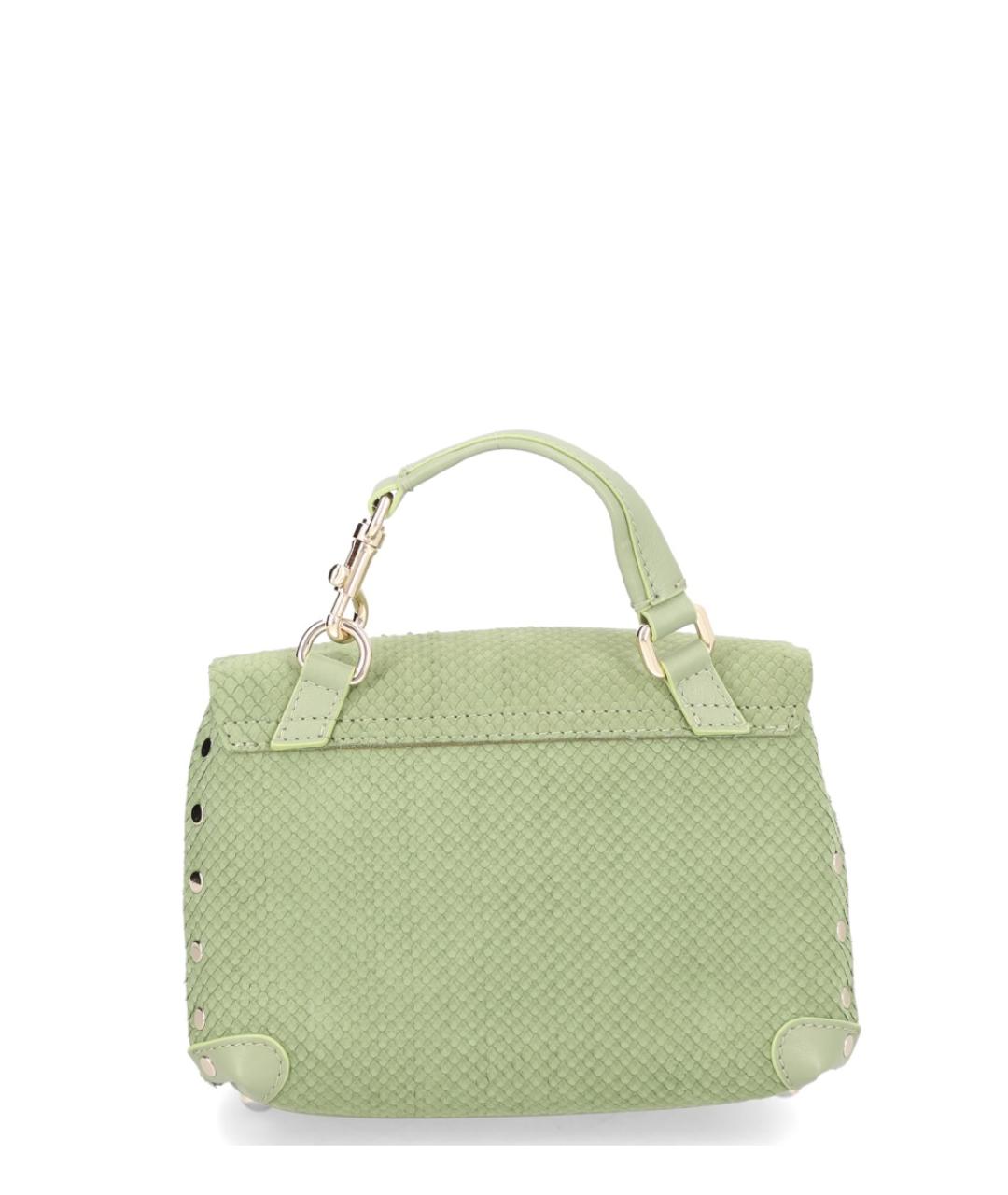 ZANELLATO Зеленая синтетическая сумка через плечо, фото 3