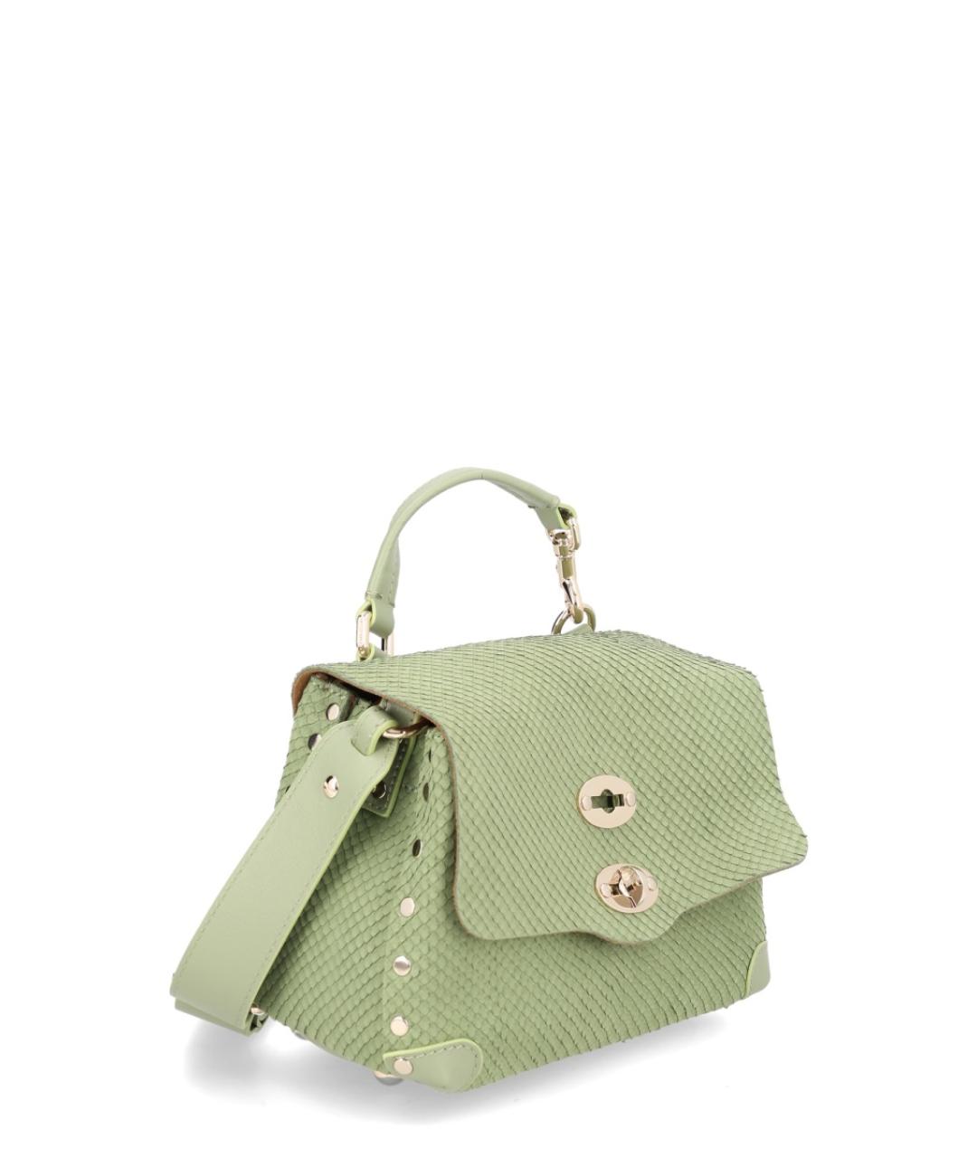 ZANELLATO Зеленая синтетическая сумка через плечо, фото 2