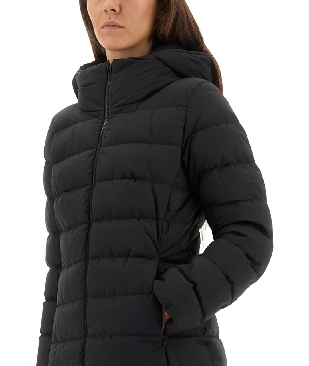 HERNO Черный полиэстеровый пуховик, фото 3