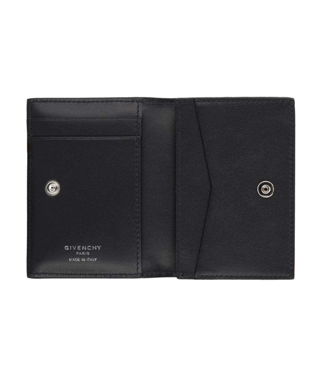 GIVENCHY Черный кожаный кошелек, фото 3