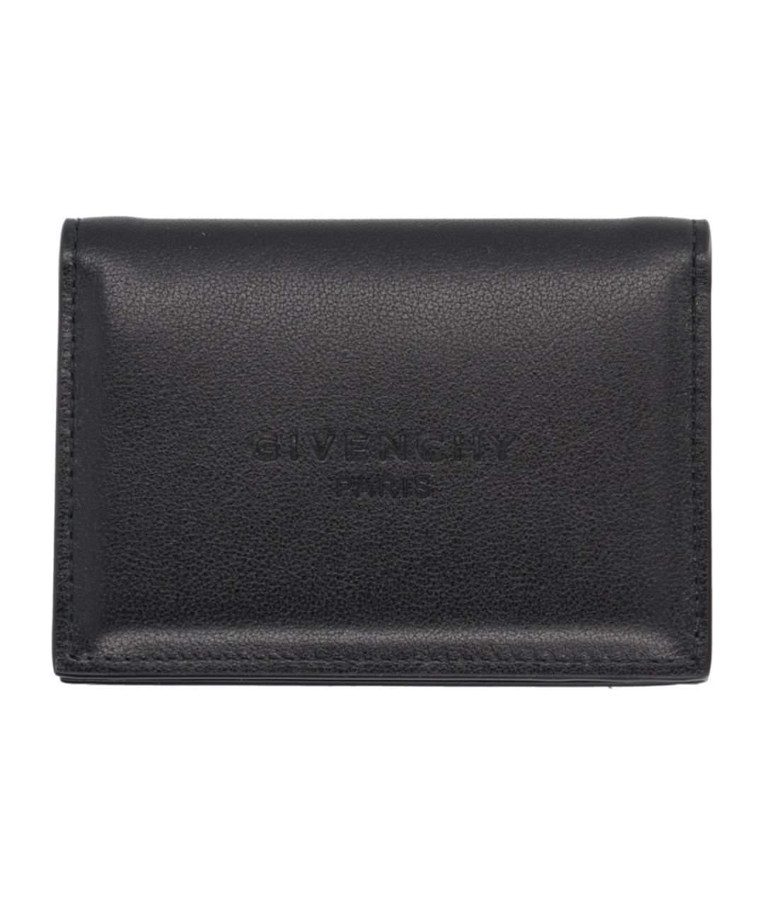 GIVENCHY Черный кожаный кошелек, фото 1