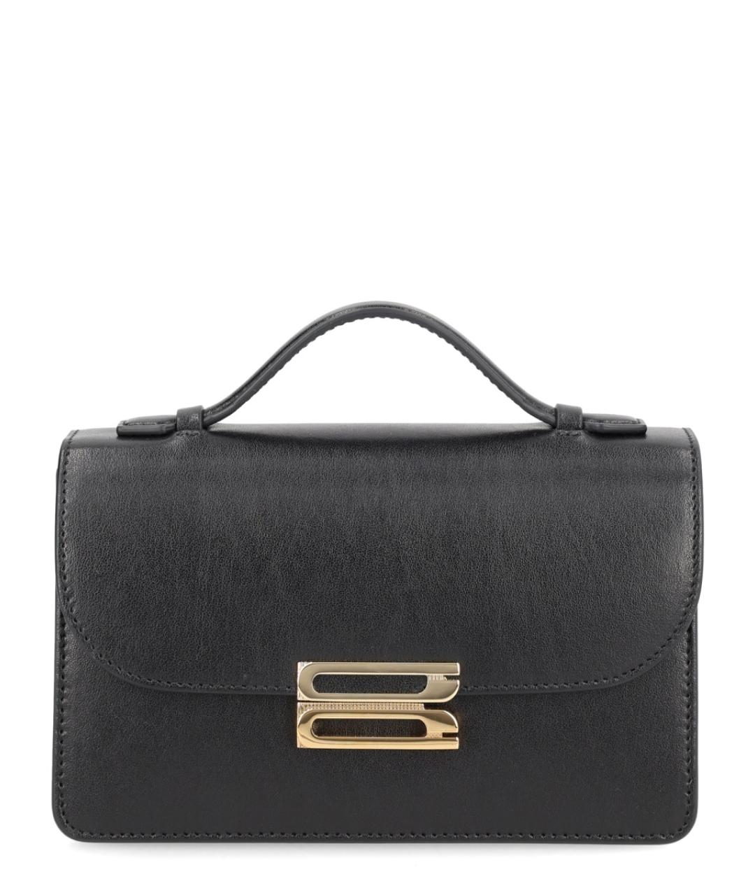 VICTORIA BECKHAM Черная кожаная сумка через плечо, фото 1