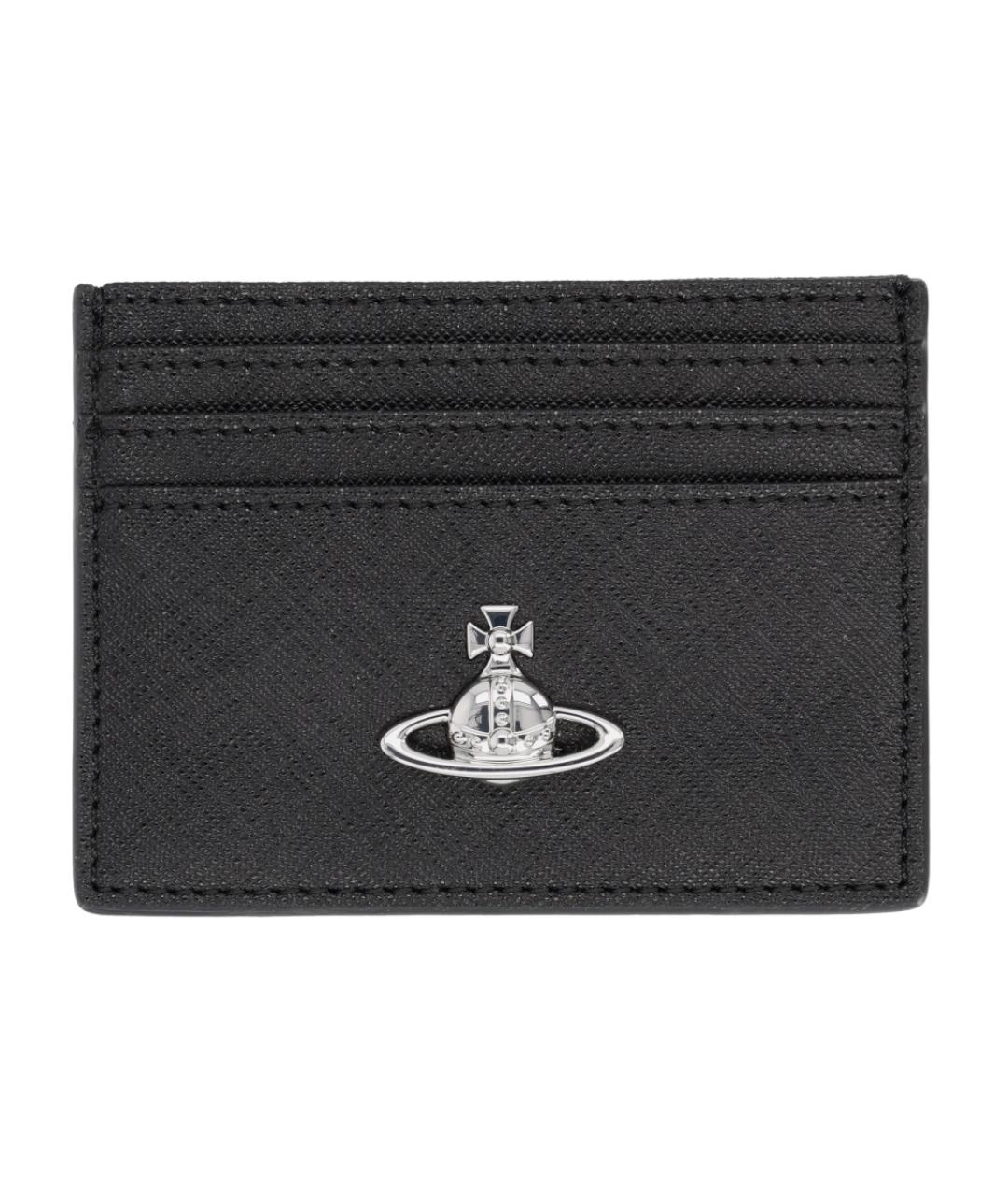 VIVIENNE WESTWOOD Черный полиуретановый кардхолдер, фото 1