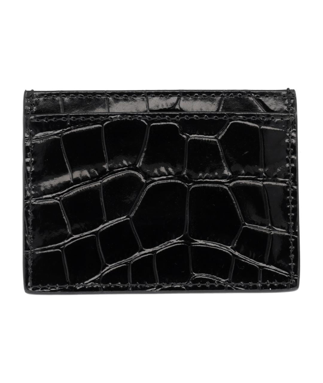 VIVIENNE WESTWOOD Черный кожаный кардхолдер, фото 2