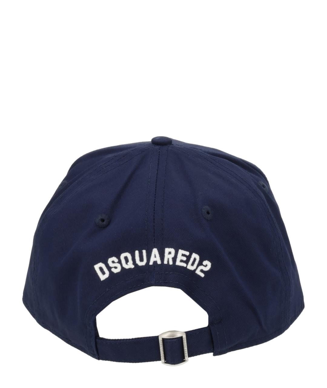 DSQUARED2 Синяя хлопковая кепка/бейсболка, фото 3