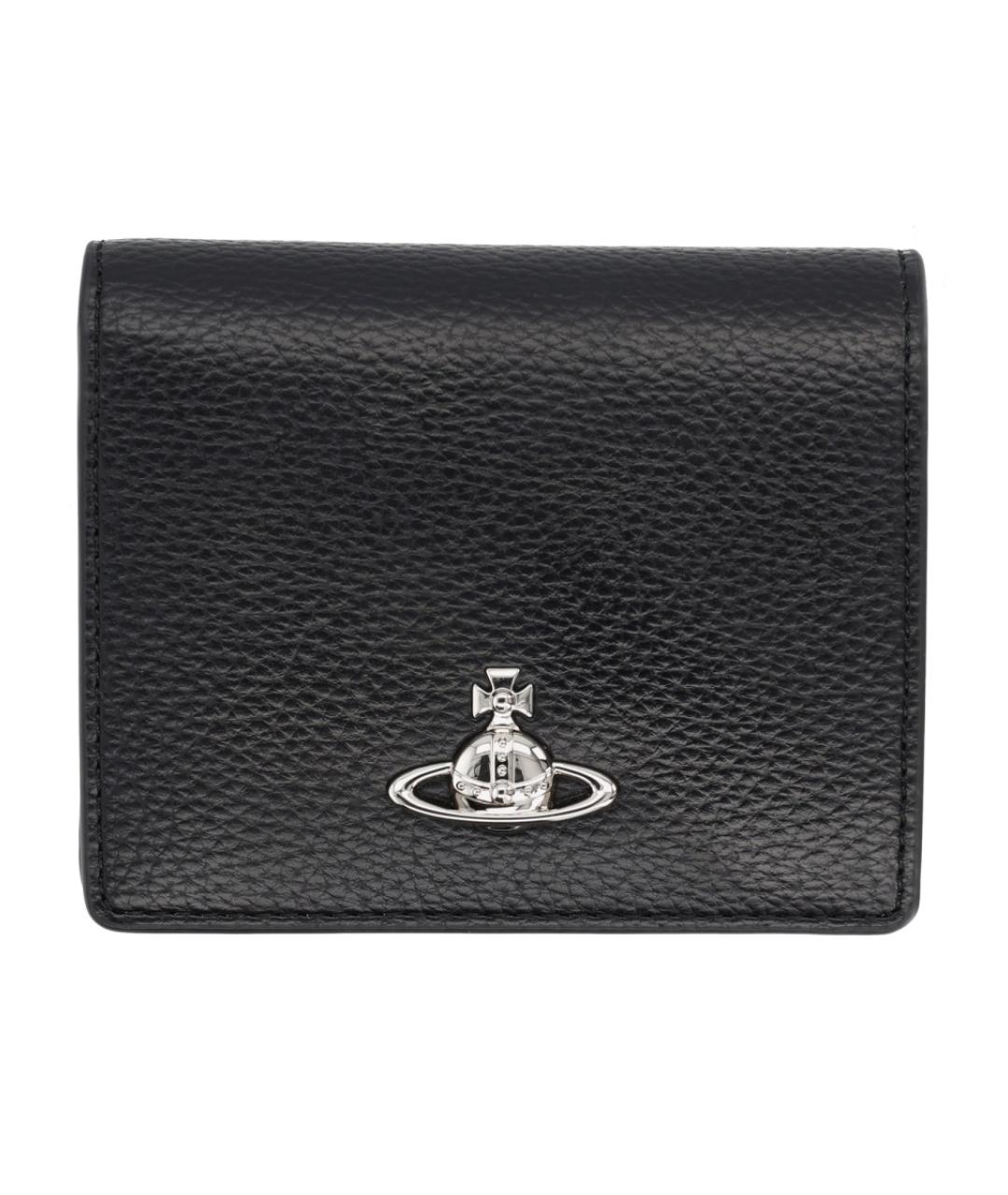 VIVIENNE WESTWOOD Черный полиуретановый кошелек, фото 1