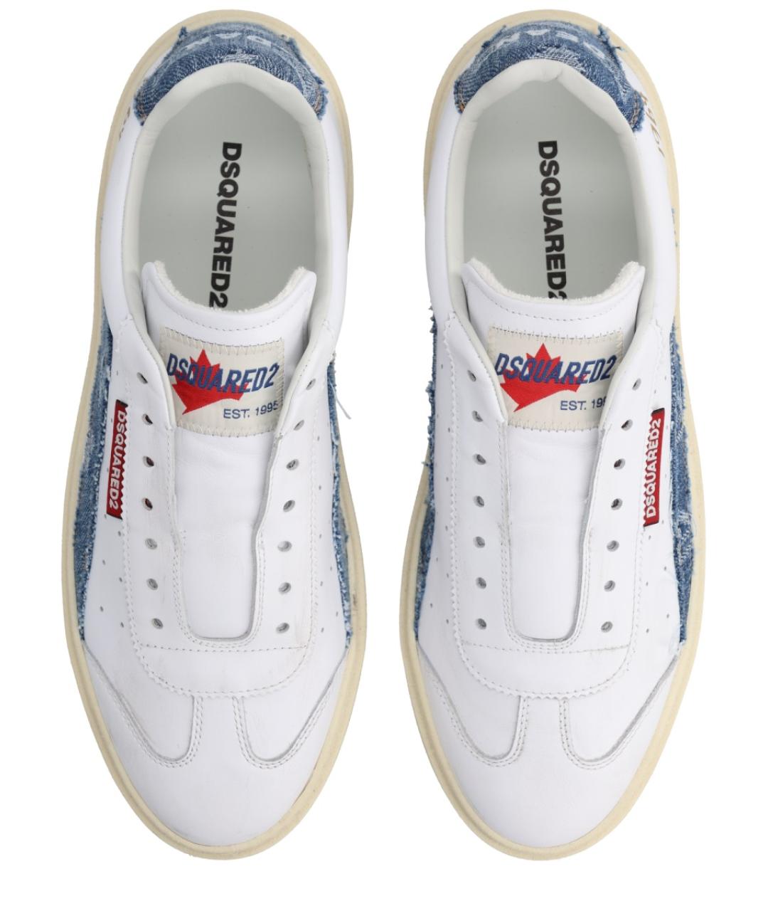 DSQUARED2 Мульти кожаные низкие кроссовки / кеды, фото 5