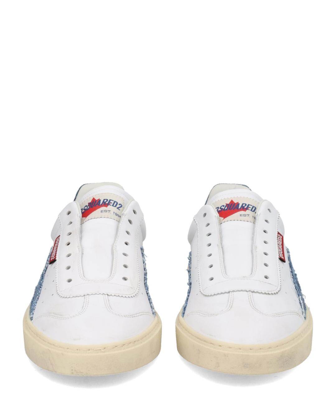 DSQUARED2 Мульти кожаные низкие кроссовки / кеды, фото 3