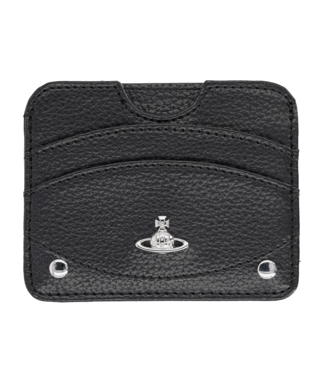 VIVIENNE WESTWOOD Черный полиуретановый кардхолдер, фото 1