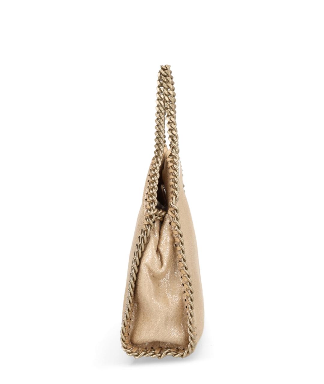 STELLA MCCARTNEY Золотая синтетическая сумка через плечо, фото 3