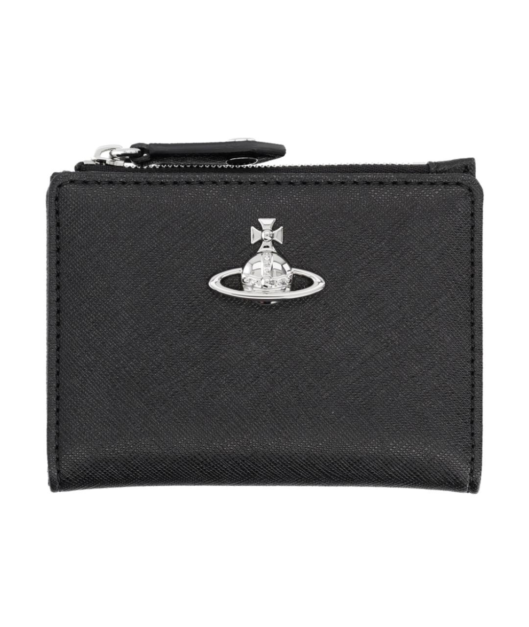 VIVIENNE WESTWOOD Черный полиуретановый кошелек, фото 1
