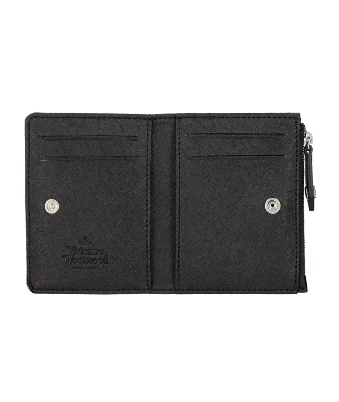 VIVIENNE WESTWOOD Черный полиуретановый кошелек, фото 3