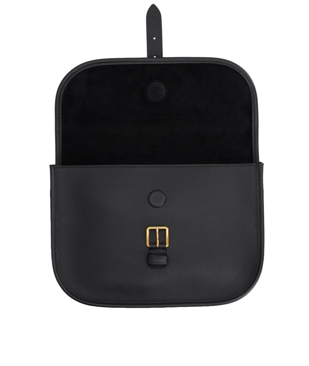 VALENTINO Черная кожаная сумка на плечо, фото 3