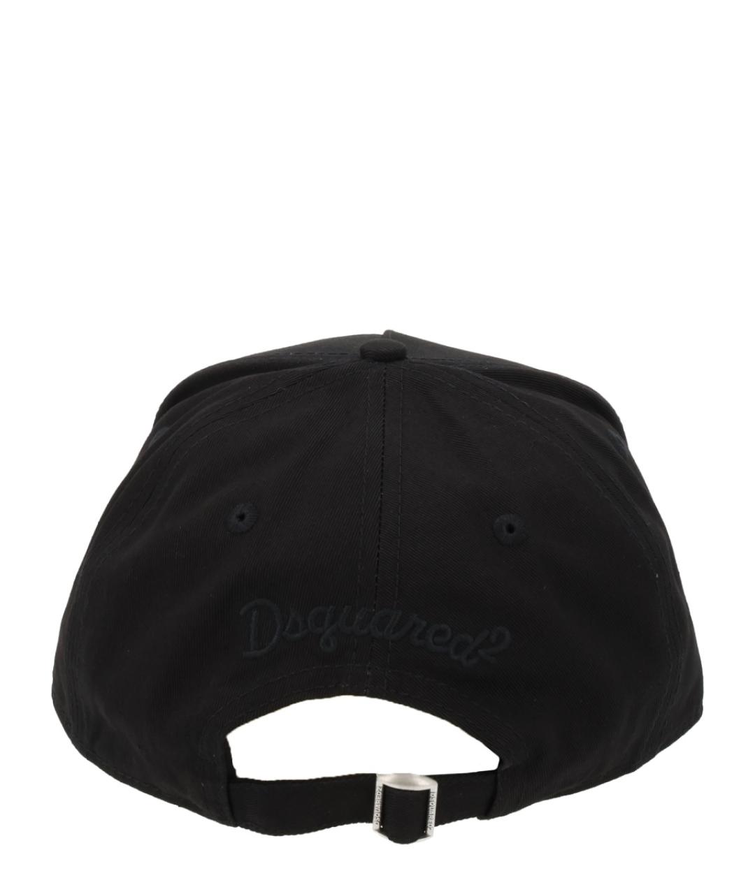 DSQUARED2 Черная хлопковая кепка/бейсболка, фото 3