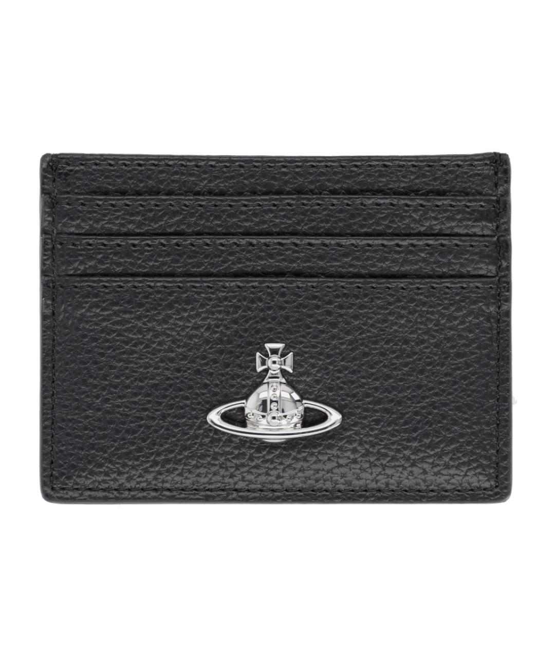 VIVIENNE WESTWOOD Черный полиуретановый кардхолдер, фото 1