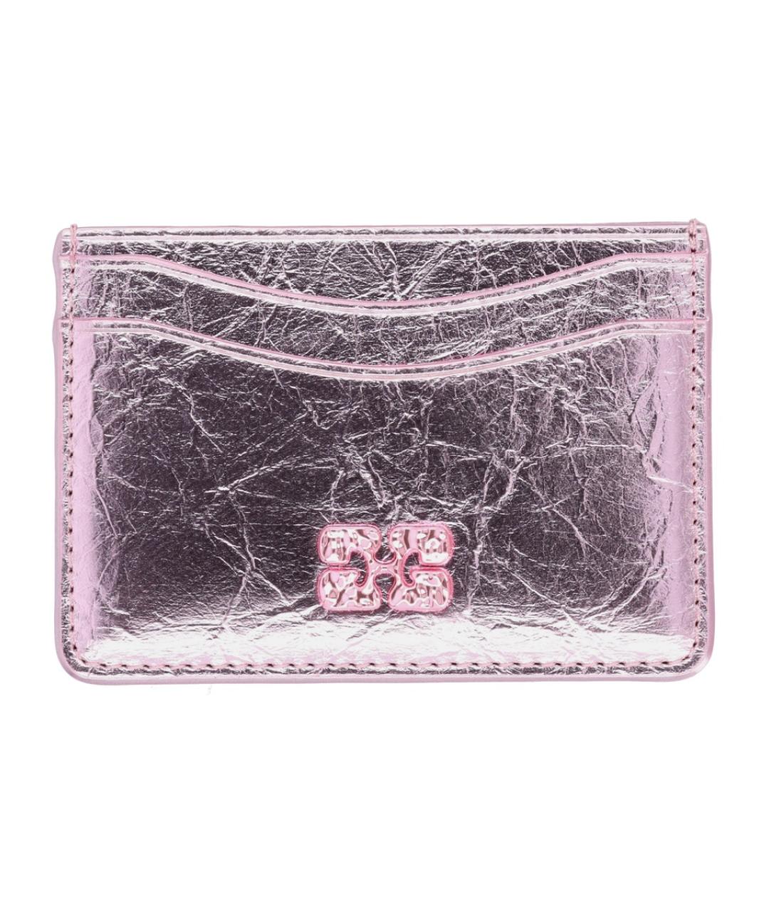 GANNI Розовый полиуретановый кардхолдер, фото 1