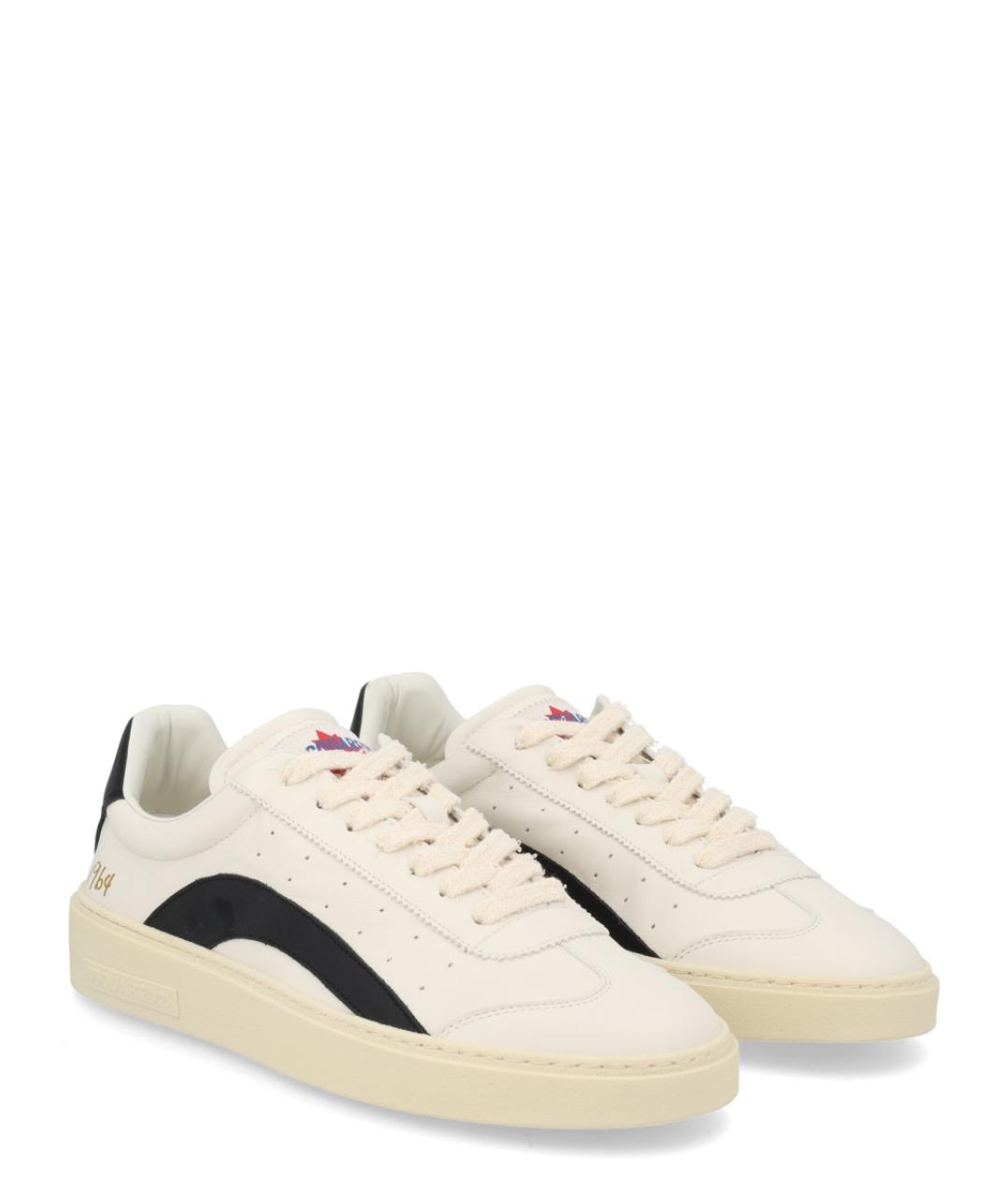 DSQUARED2 Мульти кожаные низкие кроссовки / кеды, фото 2