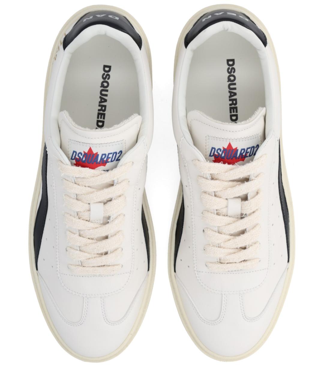 DSQUARED2 Мульти кожаные низкие кроссовки / кеды, фото 4