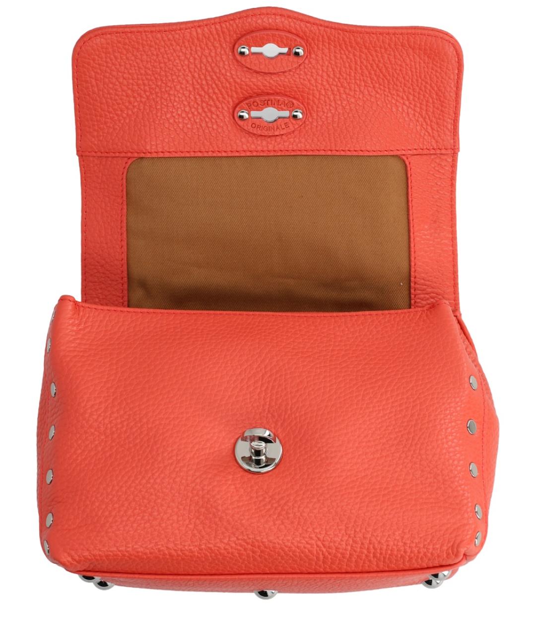 ZANELLATO Красная кожаная сумка через плечо, фото 4