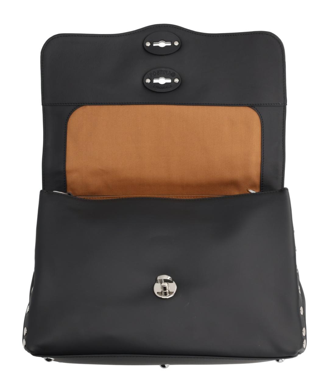 ZANELLATO Черная кожаная сумка через плечо, фото 4