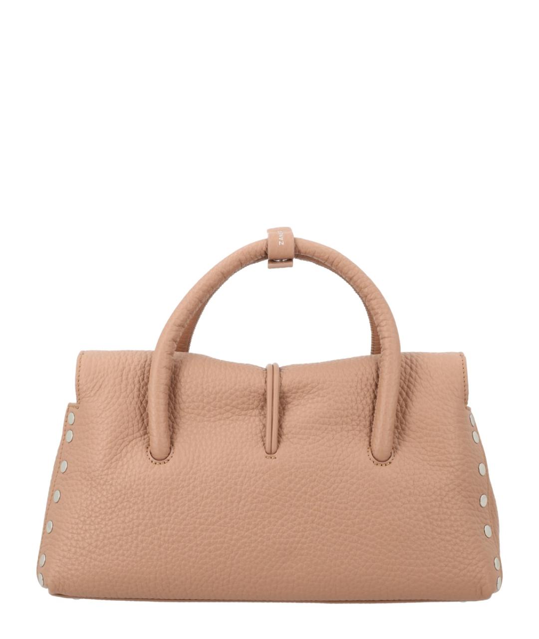 ZANELLATO Коричневая кожаная сумка через плечо, фото 3