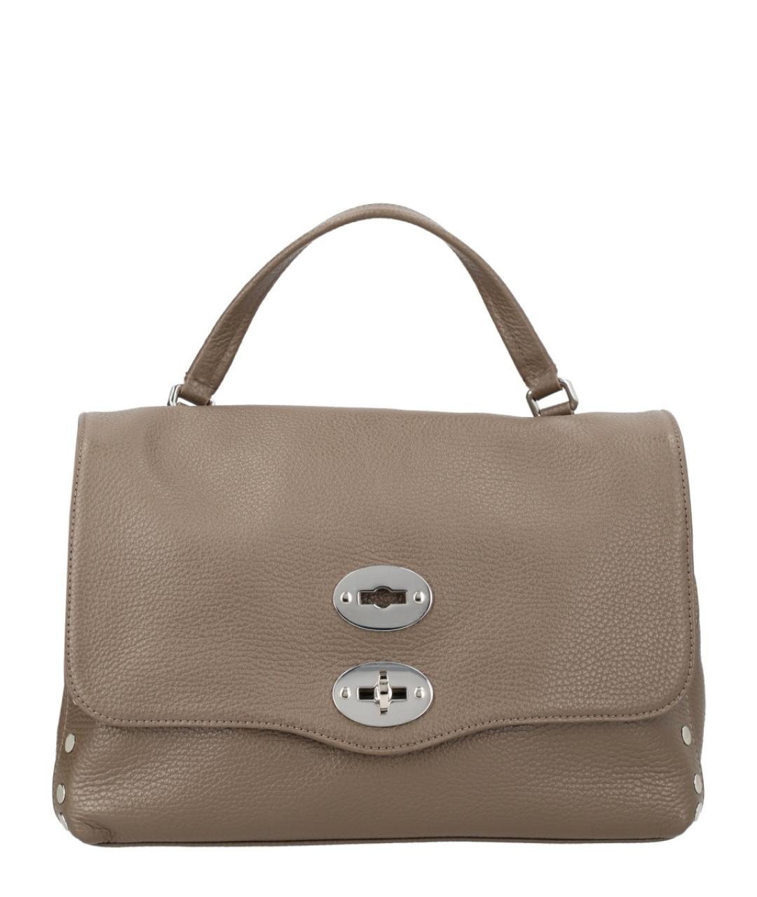 ZANELLATO Серая кожаная сумка через плечо, фото 1