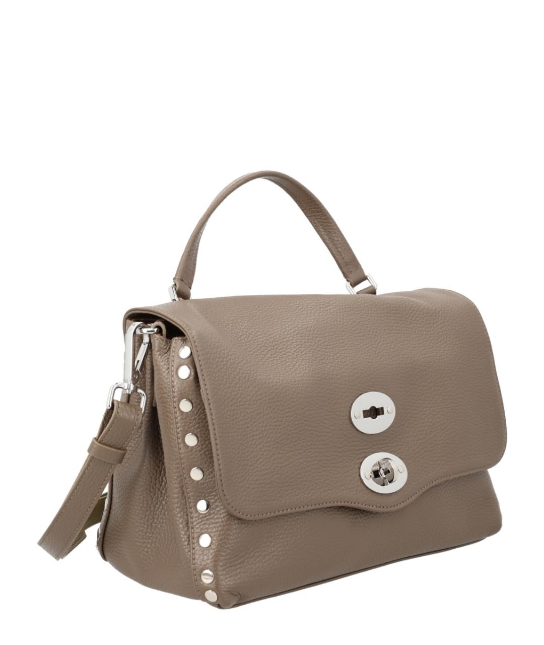 ZANELLATO Серая кожаная сумка через плечо, фото 2