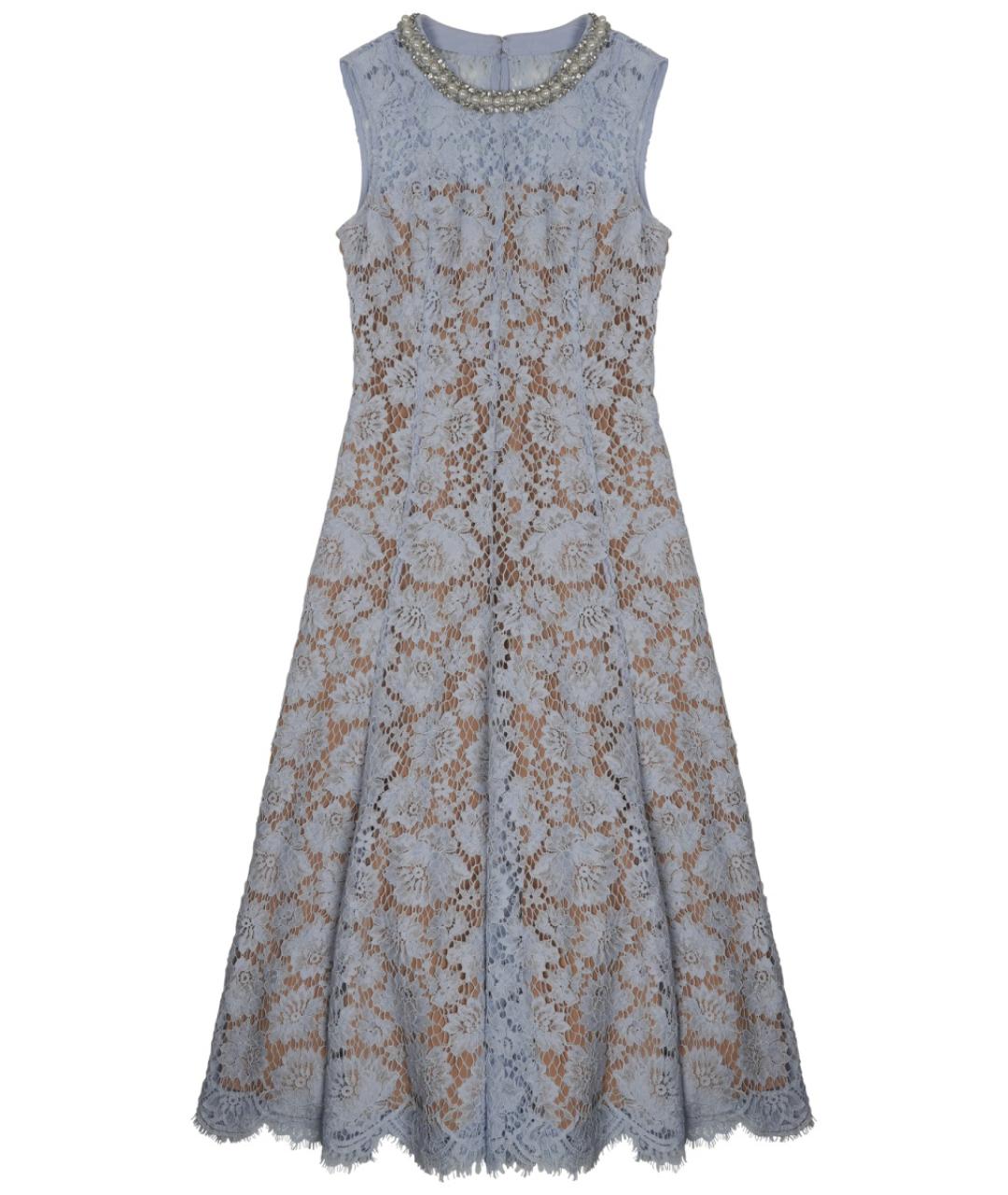 SELF-PORTRAIT Голубое полиамидовое повседневное платье, фото 1