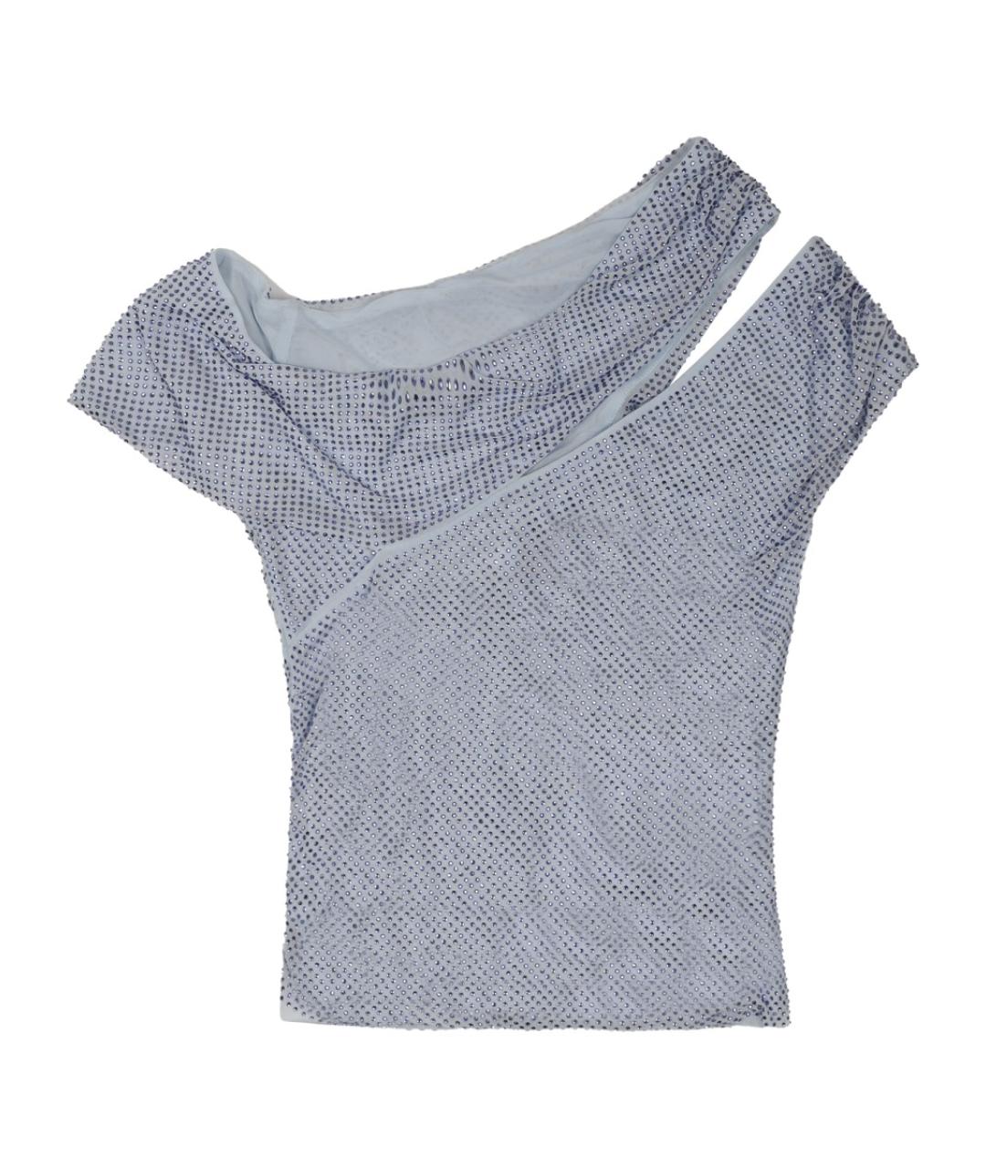 SELF-PORTRAIT Серая полиэстеровая майка, фото 2