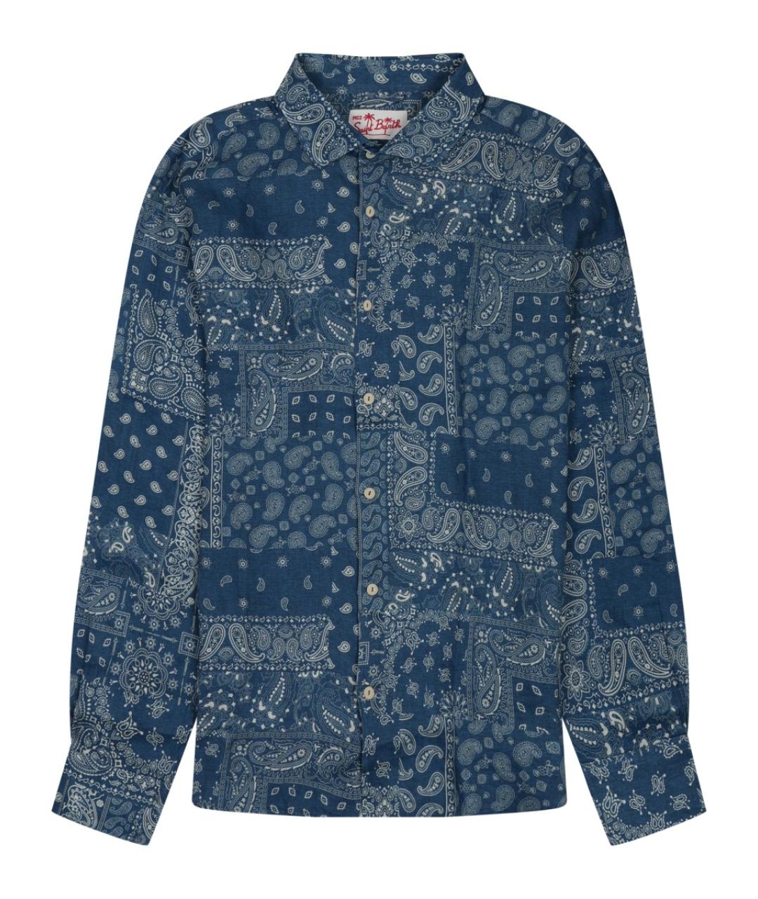 MC2 SAINT BARTH Мульти льняная кэжуал рубашка, фото 1