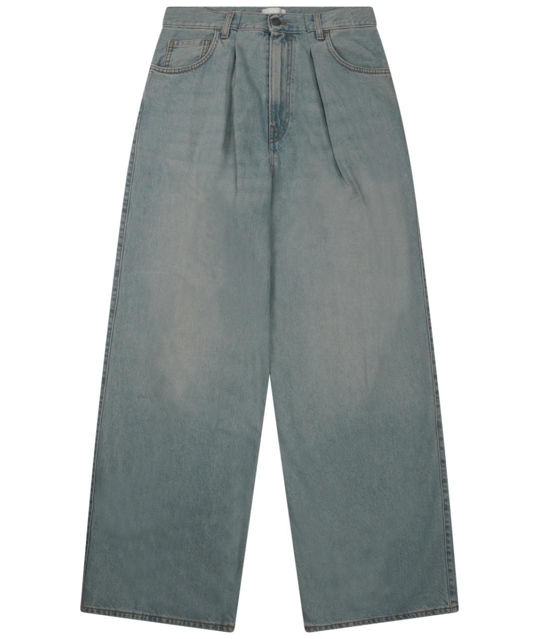 HAIKURE Голубые хлопковые прямые джинсы, фото 1