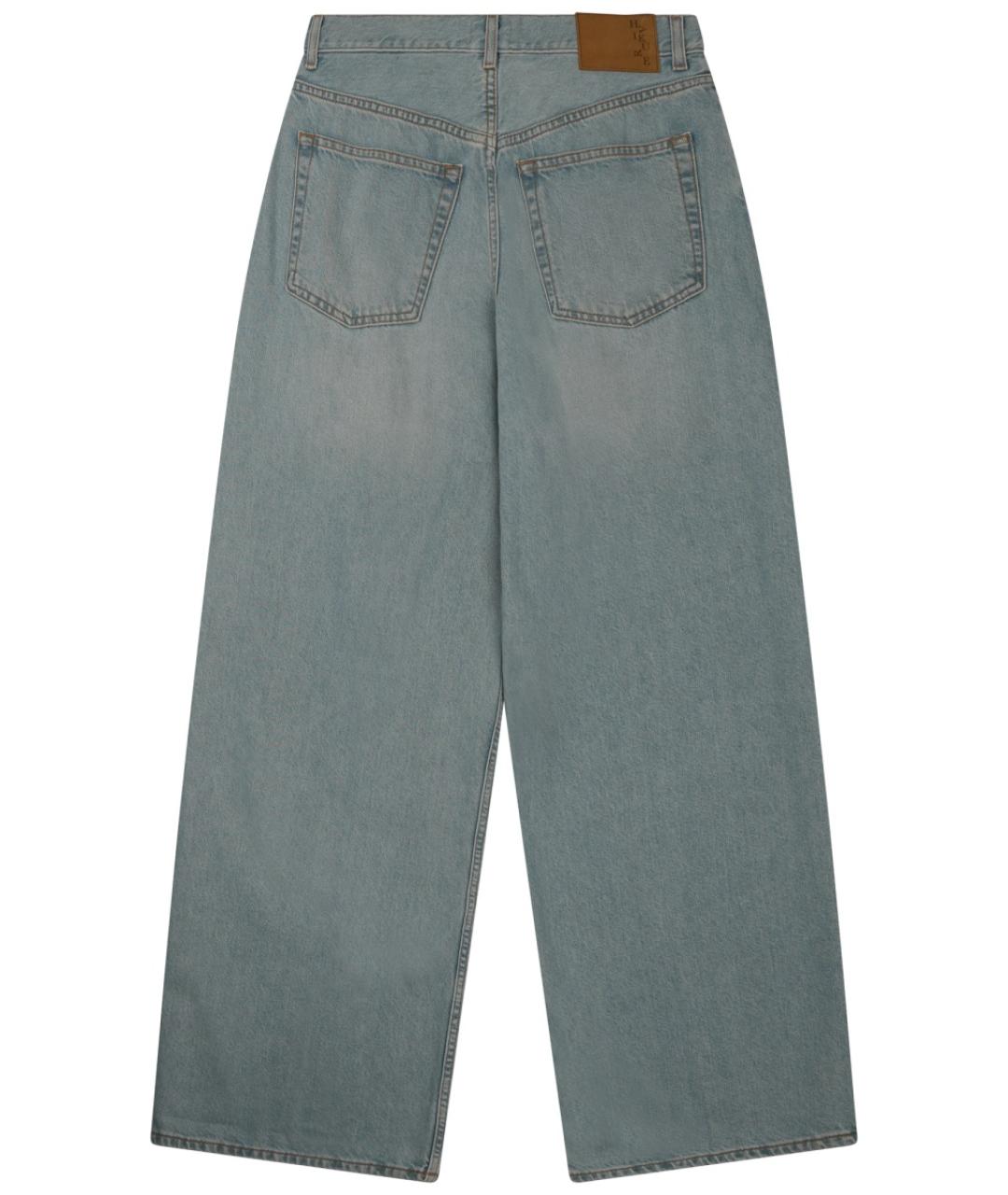 HAIKURE Голубые хлопковые прямые джинсы, фото 2