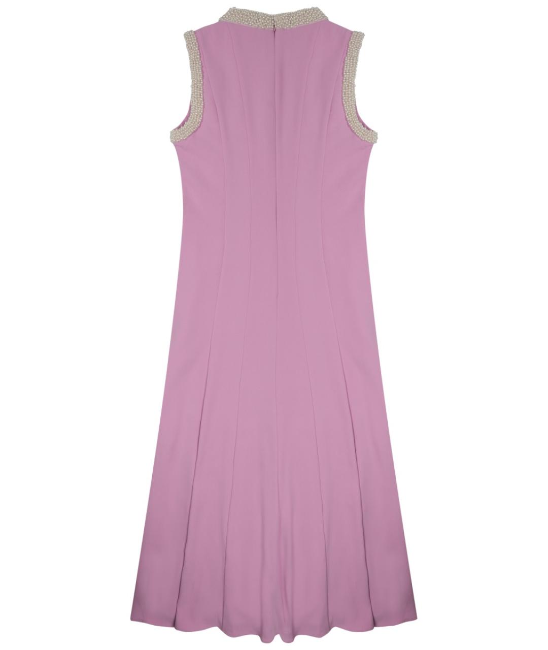 SELF-PORTRAIT Розовое полиэстеровое повседневное платье, фото 2