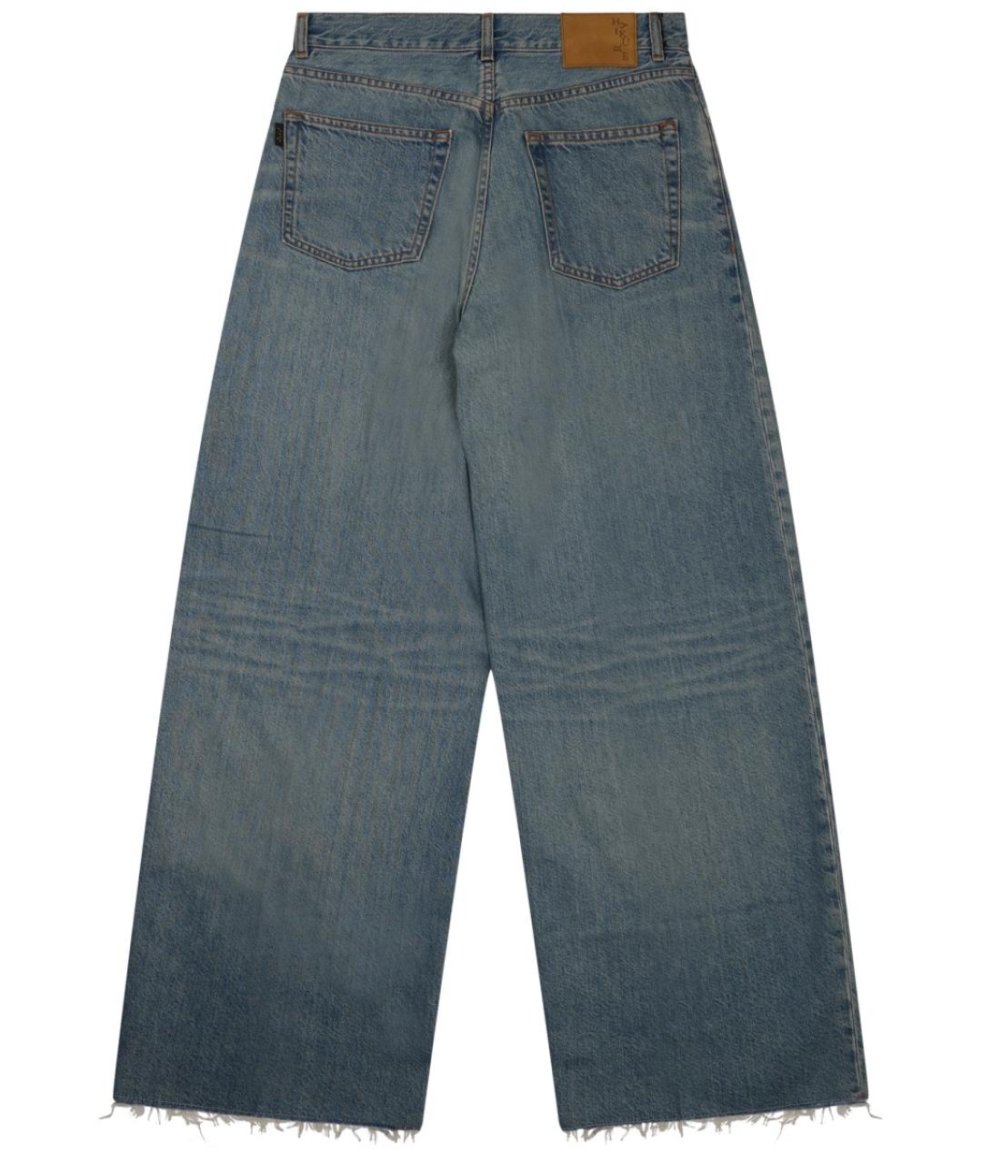 HAIKURE Синие хлопковые прямые джинсы, фото 2