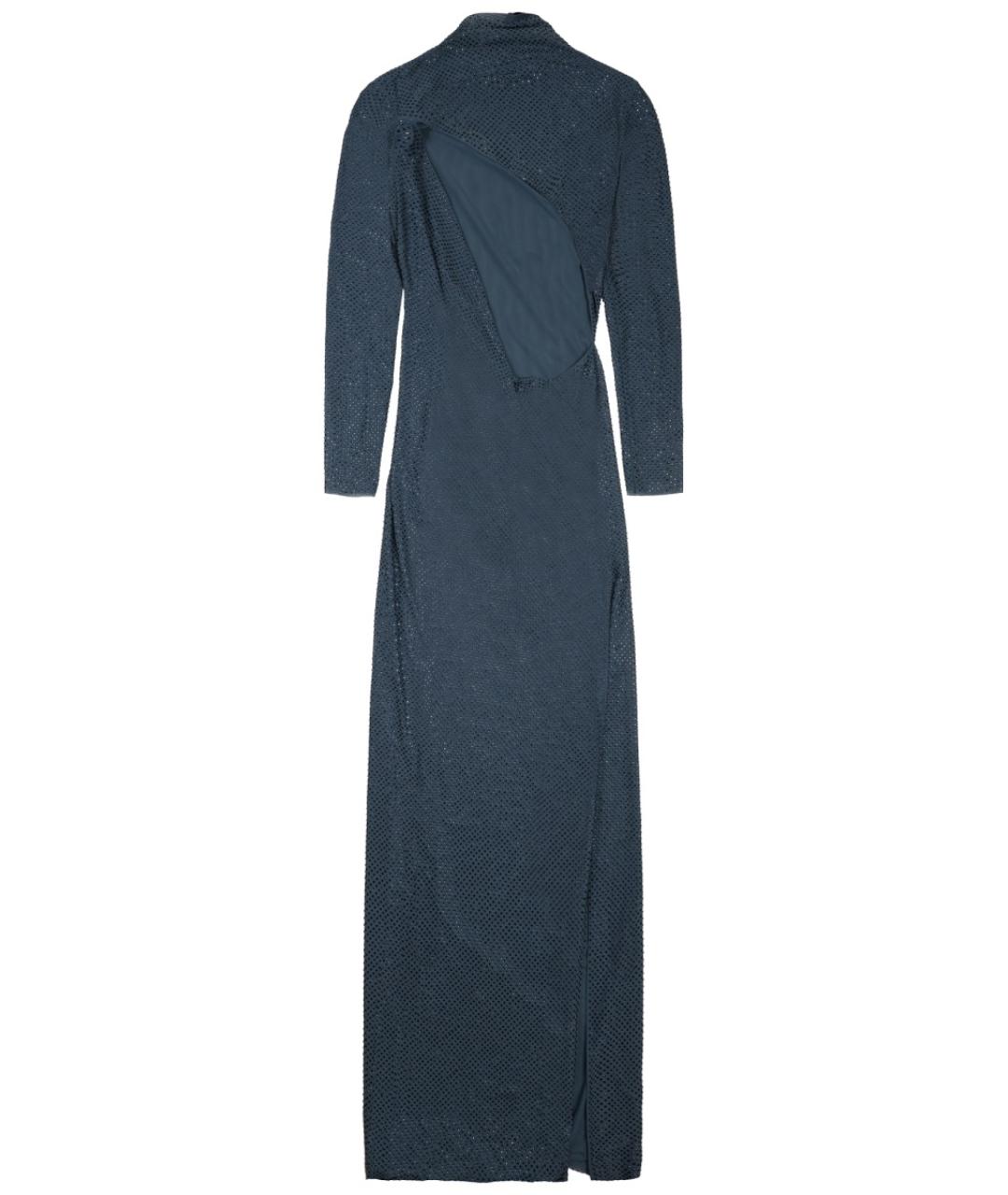 SELF-PORTRAIT Синее полиэстеровое вечернее платье, фото 2