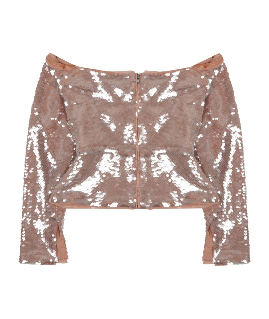 SELF-PORTRAIT Бежевая полиэстеровая блузы, фото 2