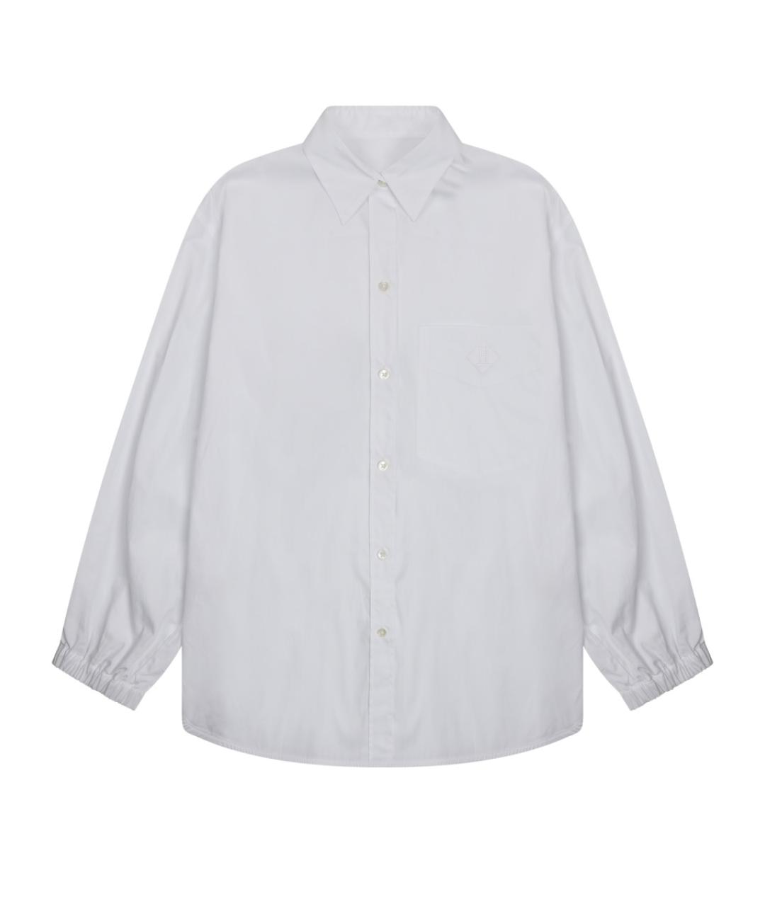 HERNO Белая хлопковая рубашка, фото 1
