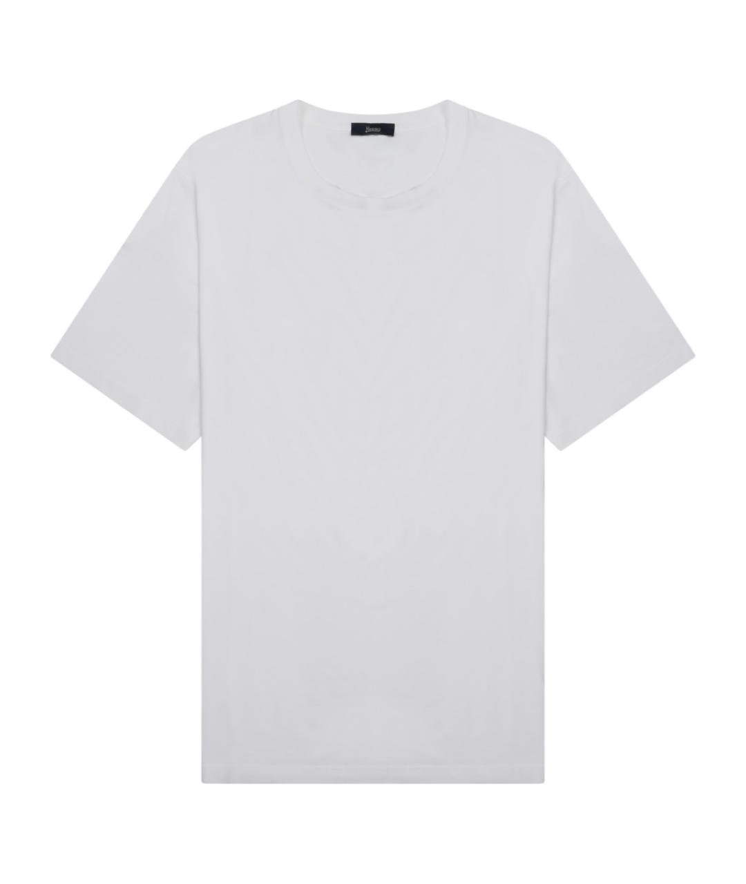 HERNO Белая хлопковая футболка, фото 1