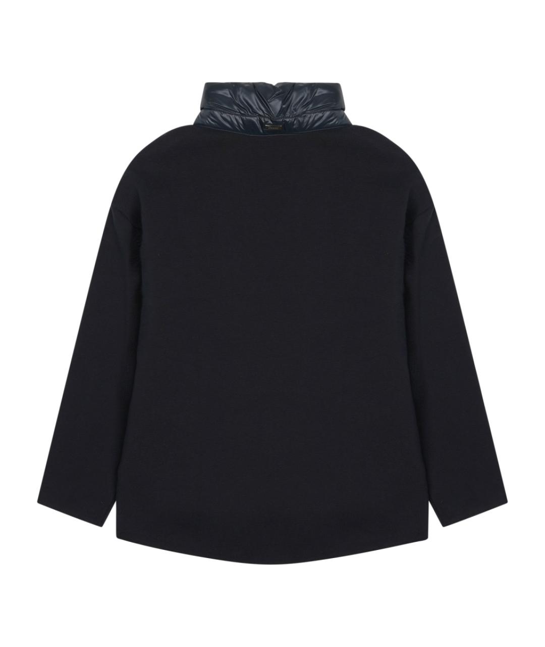 HERNO Темно-синяя хлопковая куртка, фото 2