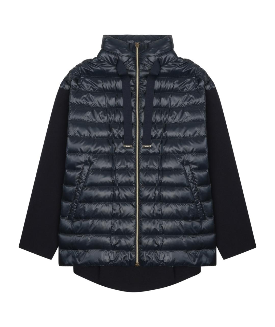 HERNO Темно-синяя хлопковая куртка, фото 1