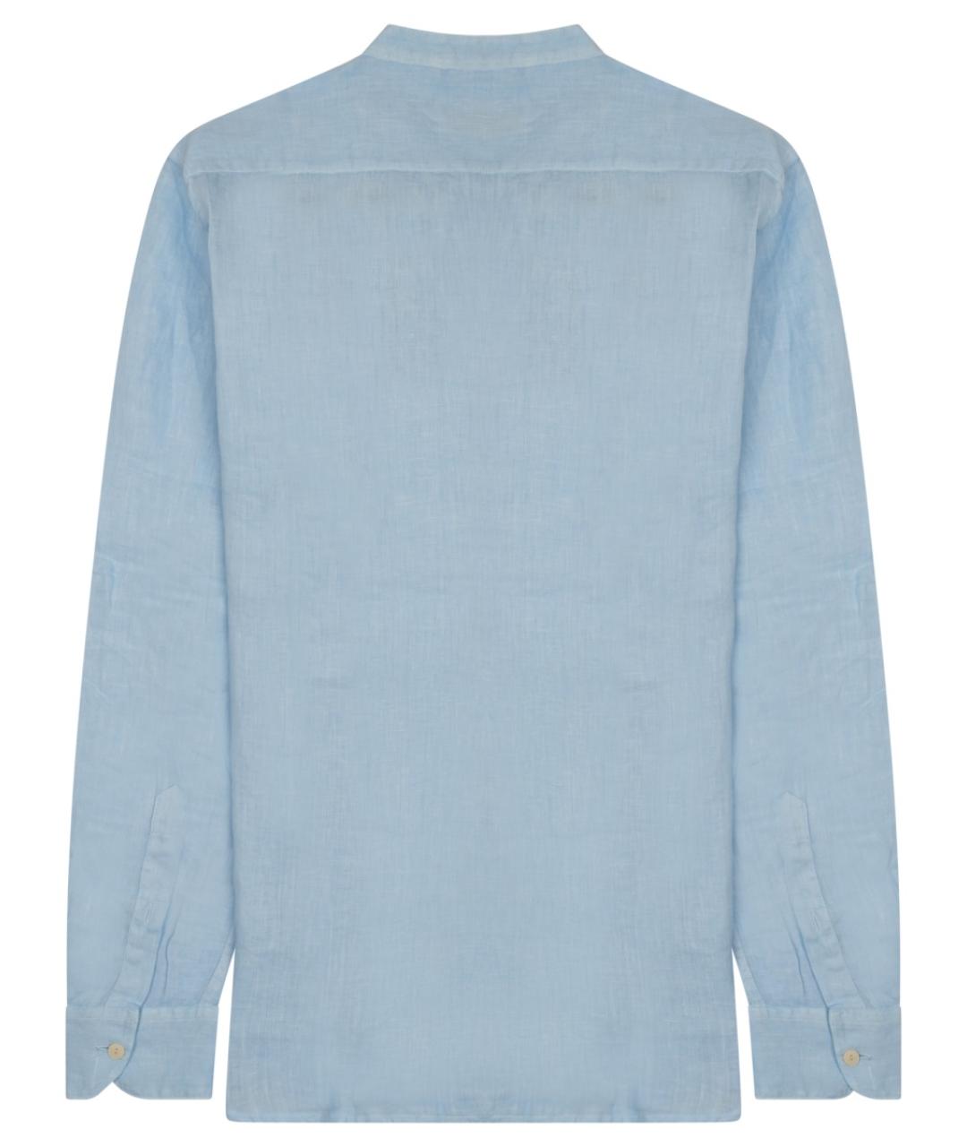 MC2 SAINT BARTH Голубая льняная кэжуал рубашка, фото 2