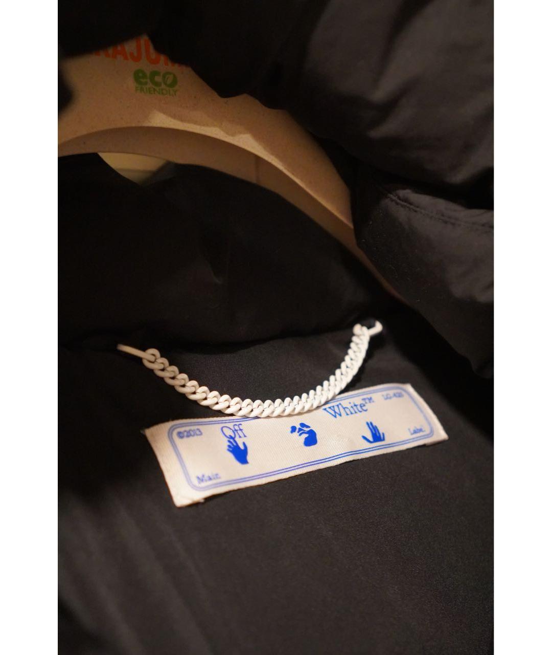 OFF-WHITE Черная полиэстеровая куртка, фото 3